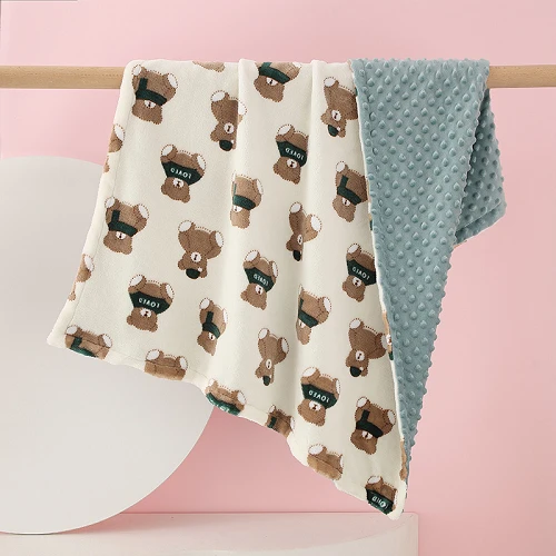 Двуслойни одеяла Minky Dots