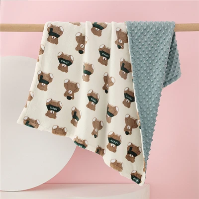 Двуслойни одеяла Minky Dots