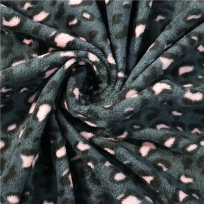 Плат с леопардово поларено руно