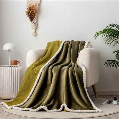 Микро норка шерпа одеяло