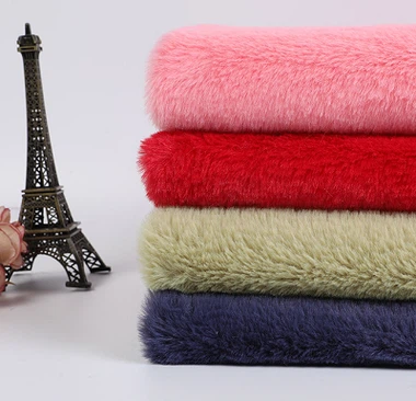 Тъкан от заешка изкуствена кожа за зимни дрехи