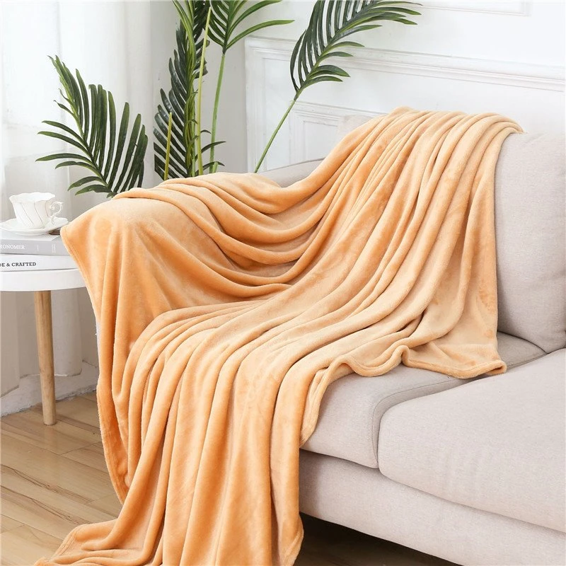 Solid Coral Blanket