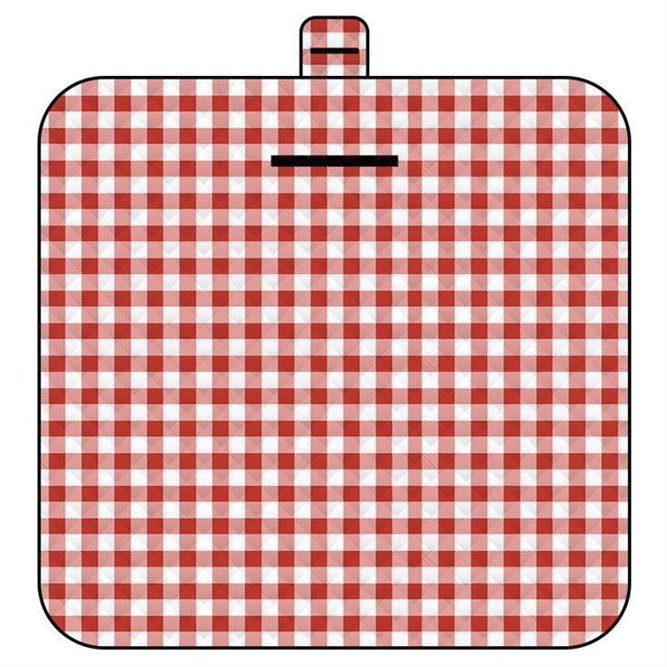 Yellow Plaid Picnic Mat