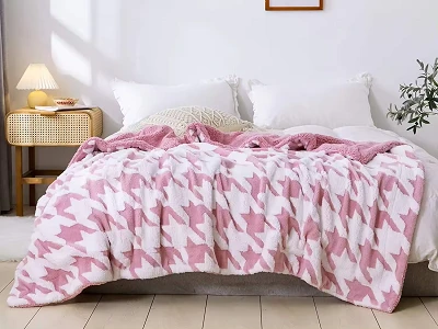 Print Winter Sherpa Blanket